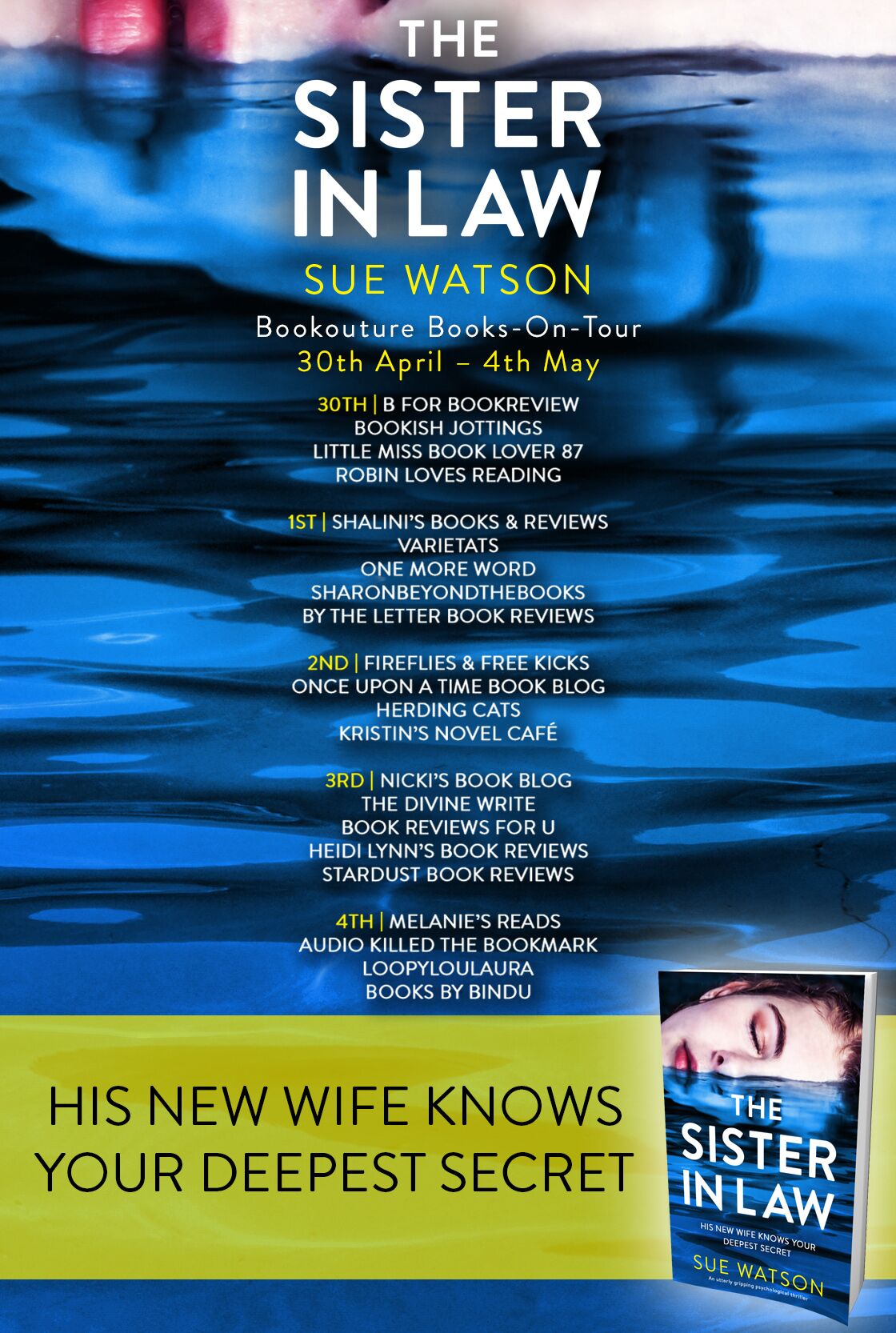 Books On Tour Review The Sister In Law By Sue Watson Fireflies And Free Kicks Fiction Reviews 